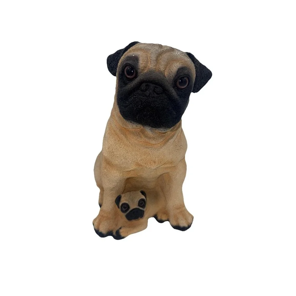 Mama Pug And Baby Bank
